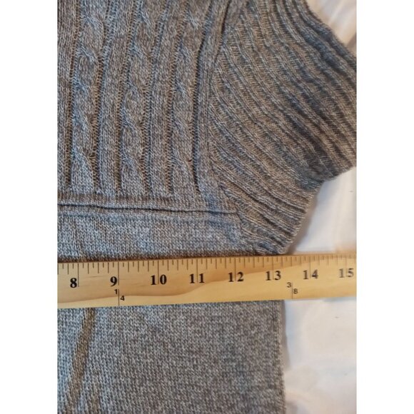 Sweater Dress A-List Size Medium Gray Stretchy Button Neckline Pockets RN57911 - Picture 10 of 15